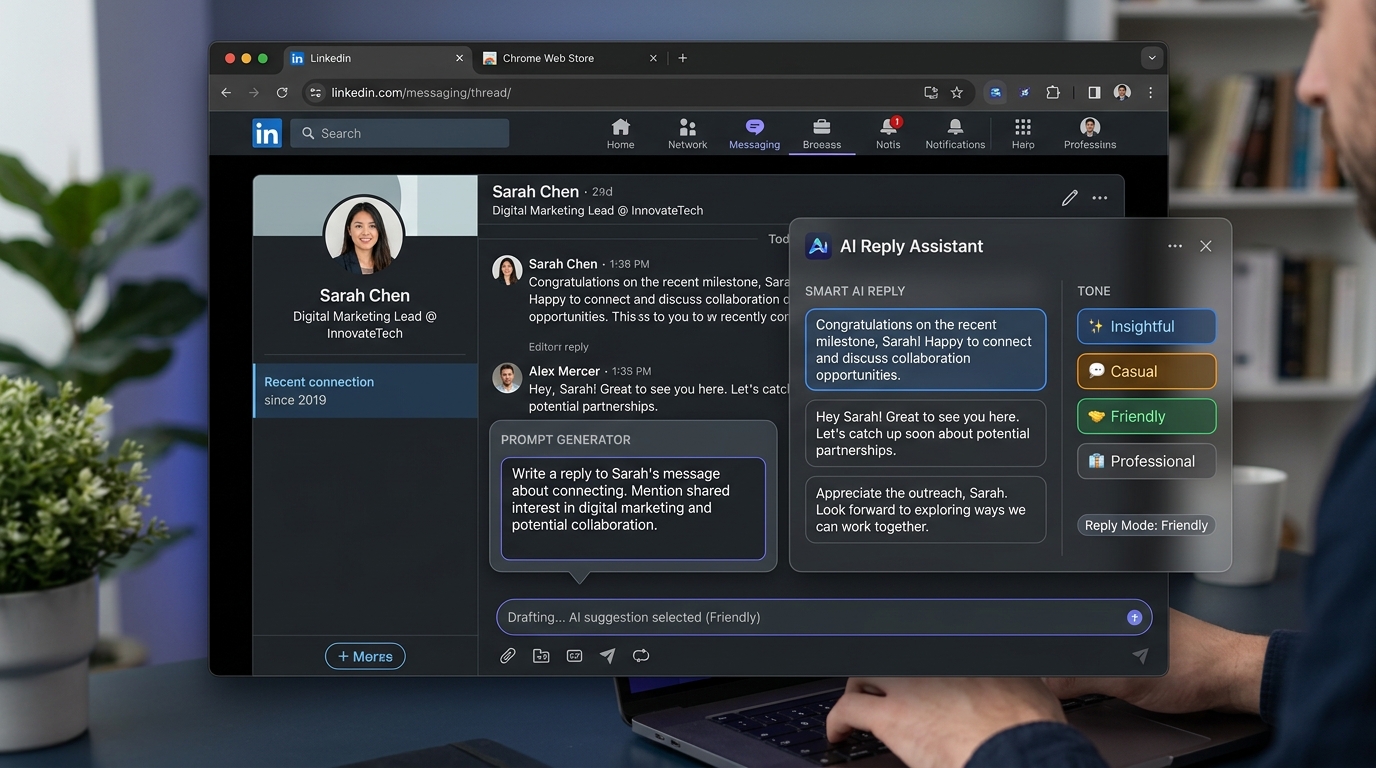 LinkedIn AI Reply Assistant Extension